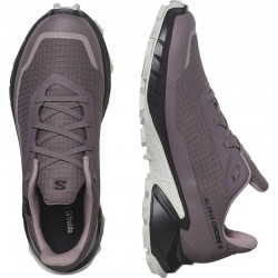 Salomon Alphacross 5 GTX WMNS (473110)Γυναικεία Παπούτσια Αδιάβροχα με Μεμβράνη Gore-Tex MOONSCAPE/BLACK/WHITE