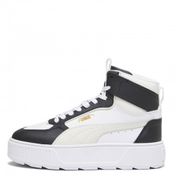 Puma Karmen Rebelle Mid (387213-11)Γυναικεία Μποτάκια White/Vapor Gray/Black