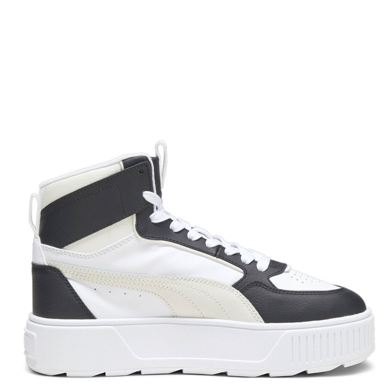 Puma Karmen Rebelle Mid (387213-11)Γυναικεία Μποτάκια White/Vapor Gray/Black