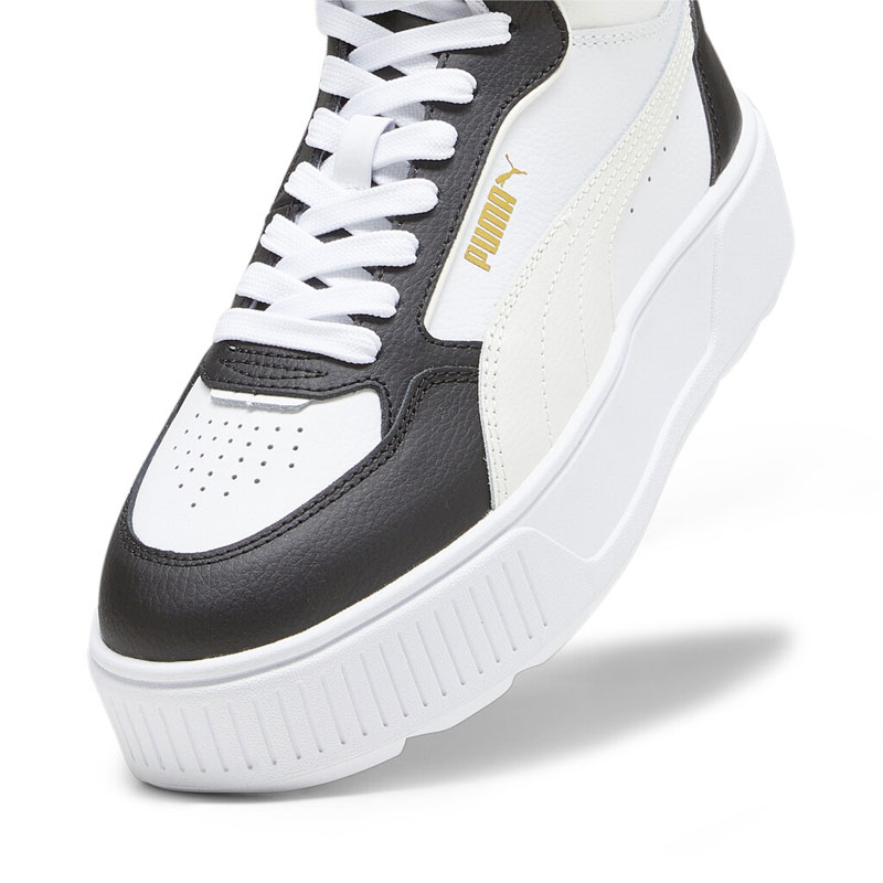 Puma Karmen Rebelle Mid (387213-11)Γυναικεία Μποτάκια White/Vapor Gray/Black