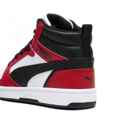 Puma Rebound V6 MID JR (393831-03)ΠΑΙΔΙΚΟ ΥΠΟΔΗΜΑ ΜΠΟΤΑΚΙ RED/WHITE/BLACK