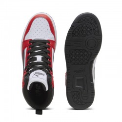 Puma Rebound V6 MID JR (393831-03)ΠΑΙΔΙΚΟ ΥΠΟΔΗΜΑ ΜΠΟΤΑΚΙ RED/WHITE/BLACK