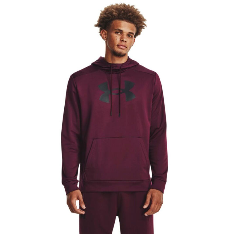 Under Armour Big Logo Fleece Hoodie (1379743-600)ΑΝΔΡΙΚΗ ΜΠΛΟΥΖΑ ΜΕ ΚΟΥΚΟΥΛΑ ΜΠΟΡΝΤΟ