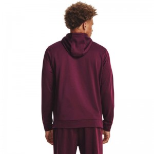 Under Armour Big Logo Fleece Hoodie (1379743-600)ΑΝΔΡΙΚΗ ΜΠΛΟΥΖΑ ΜΕ ΚΟΥΚΟΥΛΑ ΜΠΟΡΝΤΟ