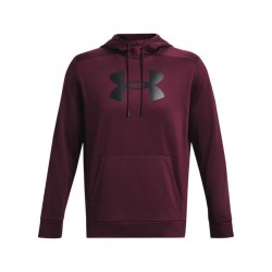 Under Armour Big Logo Fleece Hoodie (1379743-600)ΑΝΔΡΙΚΗ ΜΠΛΟΥΖΑ ΜΕ ΚΟΥΚΟΥΛΑ ΜΠΟΡΝΤΟ