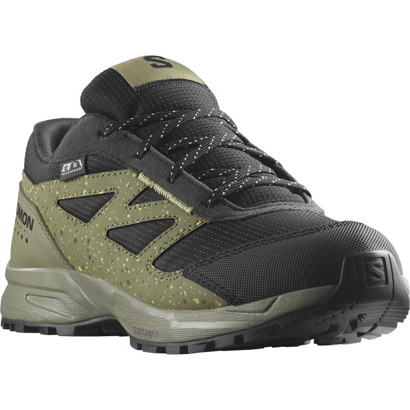 SALOMON OUTWAY J WATERPROOF (472827)ΠΑΙΔΙΚΟ ΑΔΙΑΒΡΟΧΟ ΥΠΟΔΗΜΑ LICHEN GREEN/BLACK/CHARLOCK