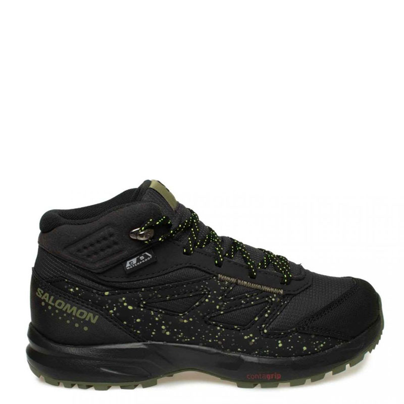 Salomon Outway Mid J WATERPROOF (472835)ΠΑΙΔΙΚΟ ΜΠΟΤΑΚΙ ΑΔΙΑΒΡΟΧΟ PHANTOM/BLACK/SAFETY YELLOW