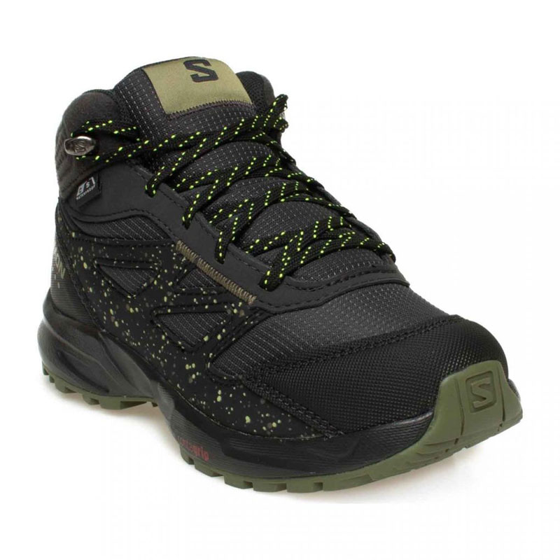 Salomon Outway Mid J WATERPROOF (472835)ΠΑΙΔΙΚΟ ΜΠΟΤΑΚΙ ΑΔΙΑΒΡΟΧΟ PHANTOM/BLACK/SAFETY YELLOW