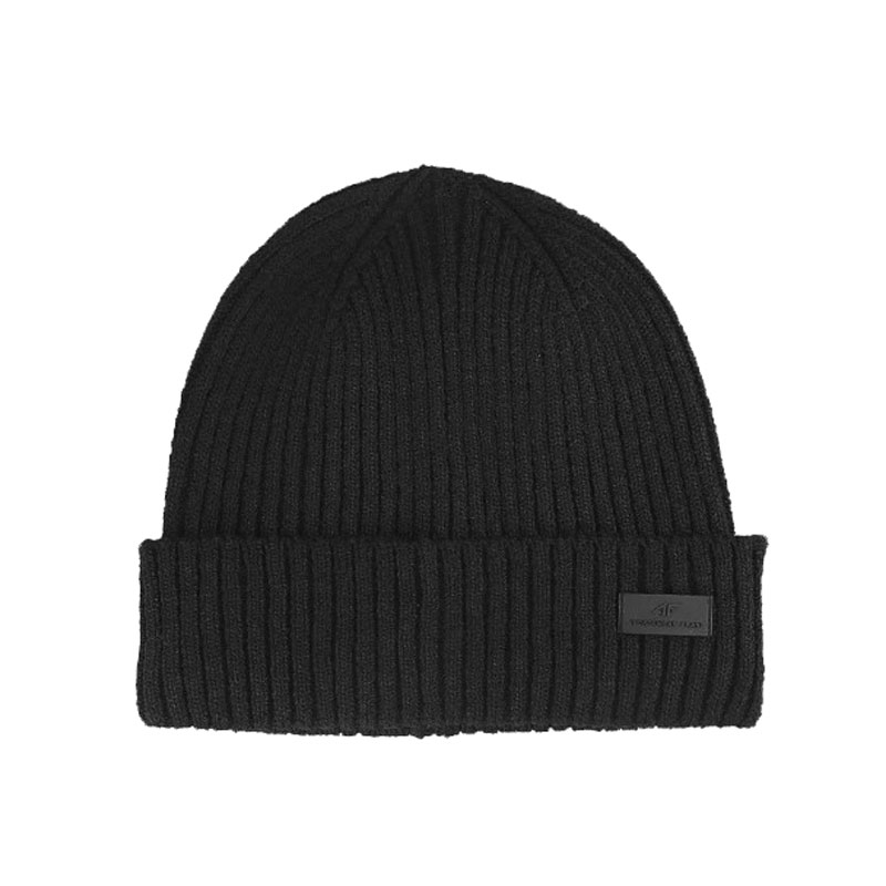 4F MENS WINTER BEANIE (4FAW23ACAPM317-20S)ΜΑΥΡΟΣ ΑΝΔΡΙΚΟΣ ΣΚΟΥΦΟΣ