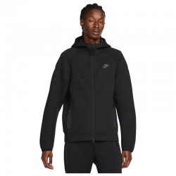 Nike Sportswear Tech Fleece Windrunner (FB7921-010)Ανδρική Φούτερ Ζακέτα με Κουκούλα και Τσέπες Μαύρη