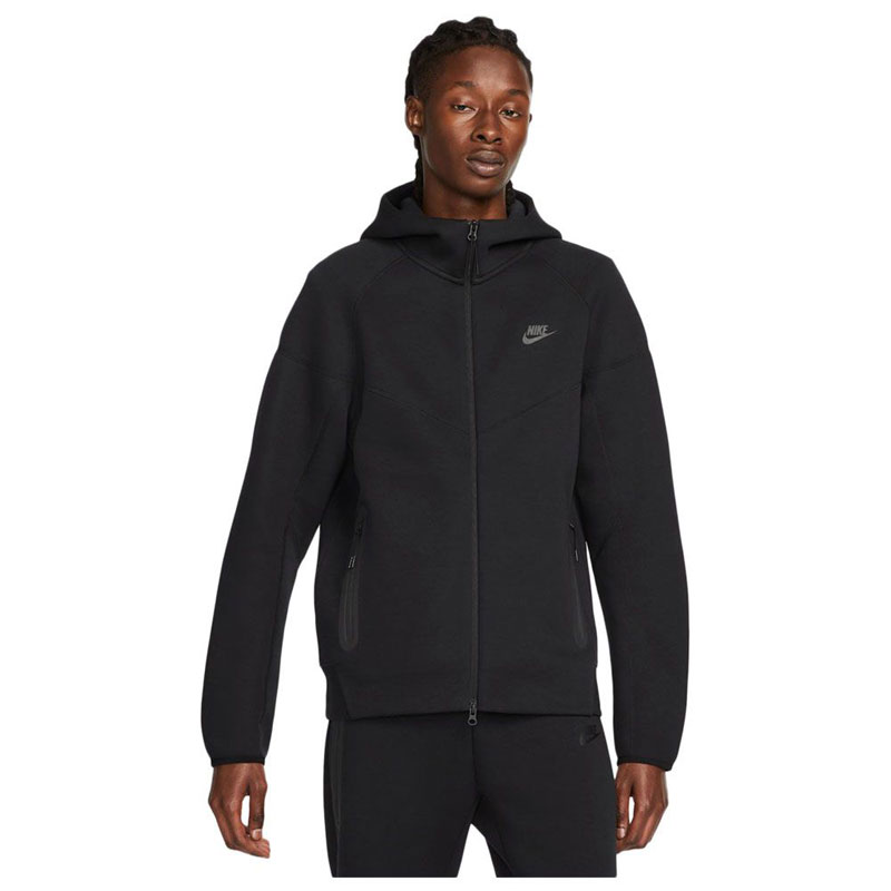 Nike Sportswear Tech Fleece Windrunner (FB7921-010)Ανδρική Φούτερ Ζακέτα με Κουκούλα και Τσέπες Μαύρη