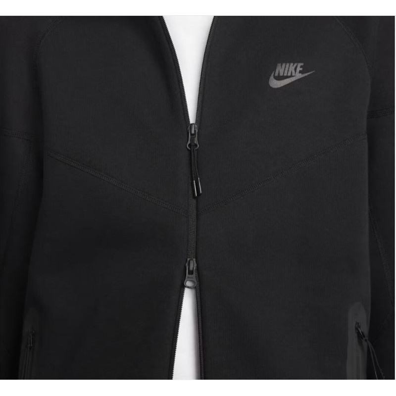 Nike Sportswear Tech Fleece Windrunner (FB7921-010)Ανδρική Φούτερ Ζακέτα με Κουκούλα και Τσέπες Μαύρη