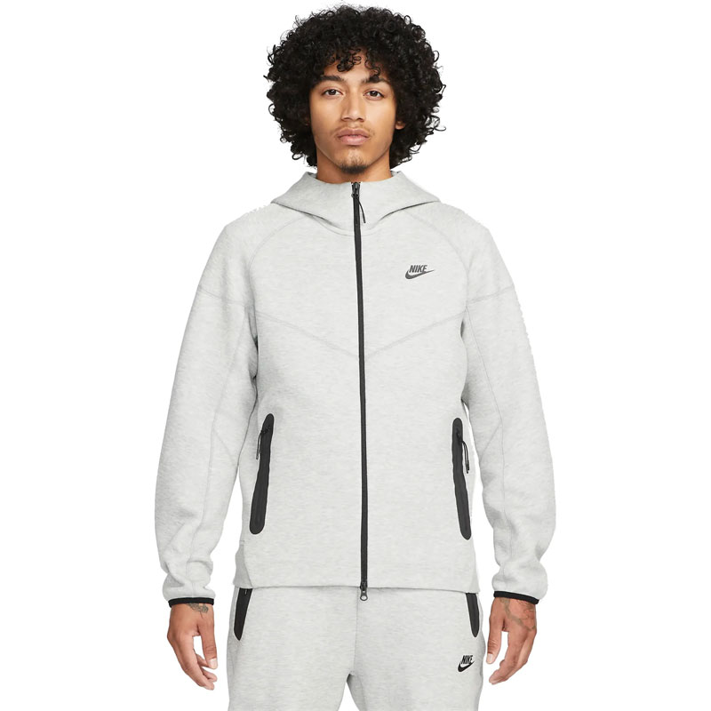 Nike Sportswear Tech Fleece Windrunner (FB7921-063)Ανδρική Φούτερ Ζακέτα με Κουκούλα και Τσέπες Γκρι