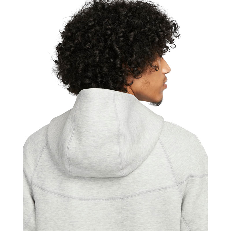 Nike Sportswear Tech Fleece Windrunner (FB7921-063)Ανδρική Φούτερ Ζακέτα με Κουκούλα και Τσέπες Γκρι