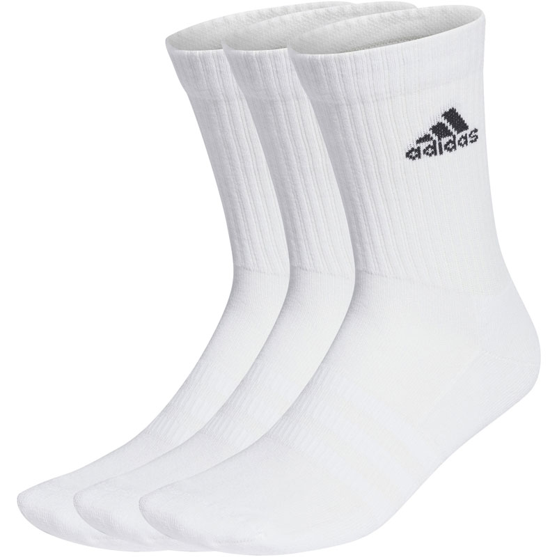 ADIDAS CUSHIONED CREW SOCKS 3 PAIRS (HT3446) Κάλτσες Λευκές 3 Ζεύγη