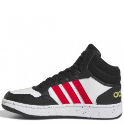 ADIDAS HOOPS MID KIDS (HR0227)ΠΑΙΔΙΚΑ ΜΠΟΤΑΚΙΑ Cloud White / Vivid Red / Core Black