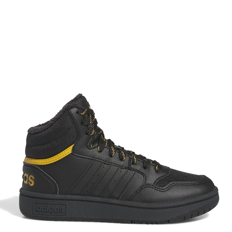 ADIDAS HOOPS MID 3.0 SHOES KIDS (IF7736)ΠΑΙΔΙΚΑ ΜΠΟΤΑΚΙΑ Core Black / Preloved Yellow
