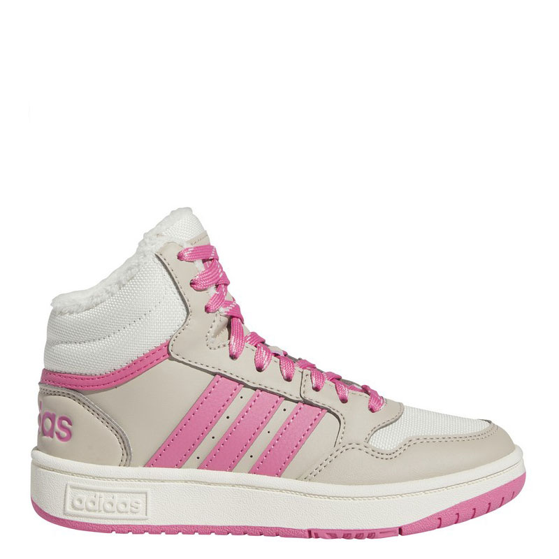 ADIDAS HOOPS MID 3.0 SHOES KIDS (IF7739)ΠΑΙΔΙΚΑ ΠΑΠΟΥΤΣΙΑ ΜΠΟΤΑΚΙΑ Wonder Beige / Pink Fusion / Off White