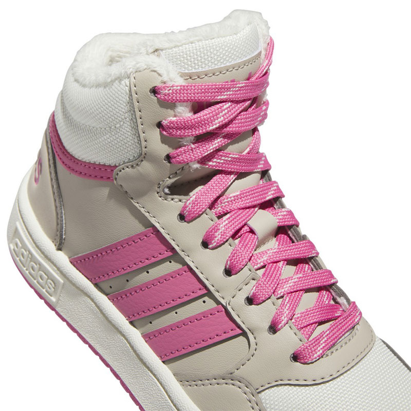 ADIDAS HOOPS MID 3.0 SHOES KIDS (IF7739)ΠΑΙΔΙΚΑ ΠΑΠΟΥΤΣΙΑ ΜΠΟΤΑΚΙΑ Wonder Beige / Pink Fusion / Off White