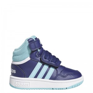 Adidas Hoops 3.0 Mid Inf (IF5314)ΒΡΕΦΙΚΑ ΜΠΟΤΑΚΙΑ ΜΠΛΕ Adidas Hoops 3.0 Mid Inf (IF5314)ΒΡΕΦΙΚΑ ΜΠΟΤΑΚΙΑ ΜΠΛΕ