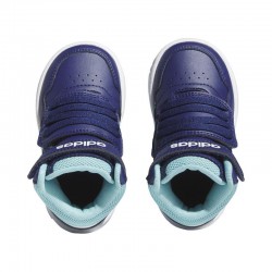 Adidas Hoops 3.0 Mid Inf (IF5314)ΒΡΕΦΙΚΑ ΜΠΟΤΑΚΙΑ ΜΠΛΕ