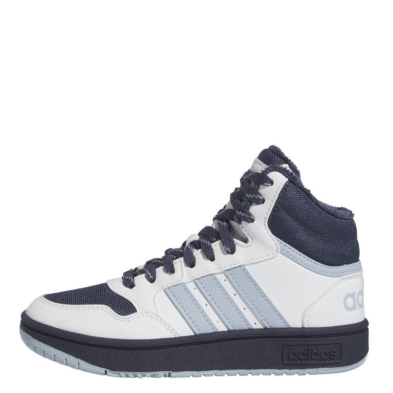 ADIDAS HOOPS MID 3.0 SHOES KIDS (IF7737)ΠΑΙΔΙΚΑ ΜΠΟΤΑΚΙΑ Cloud White / Shadow Navy / Wonder Blue