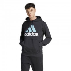 Adidas Essentials Logo (IJ8574)Ανδρικό Φούτερ με Κουκούλα Μαύρο