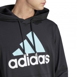 Adidas Essentials Logo (IJ8574)Ανδρικό Φούτερ με Κουκούλα Μαύρο