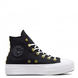 CONVERSE Chuck Taylor All Star Lift Platform Star Studded (A05453C)ΓΥΝΑΙΚΕΙΟ ΜΠΟΤΑΚΙ Black/White/Gold