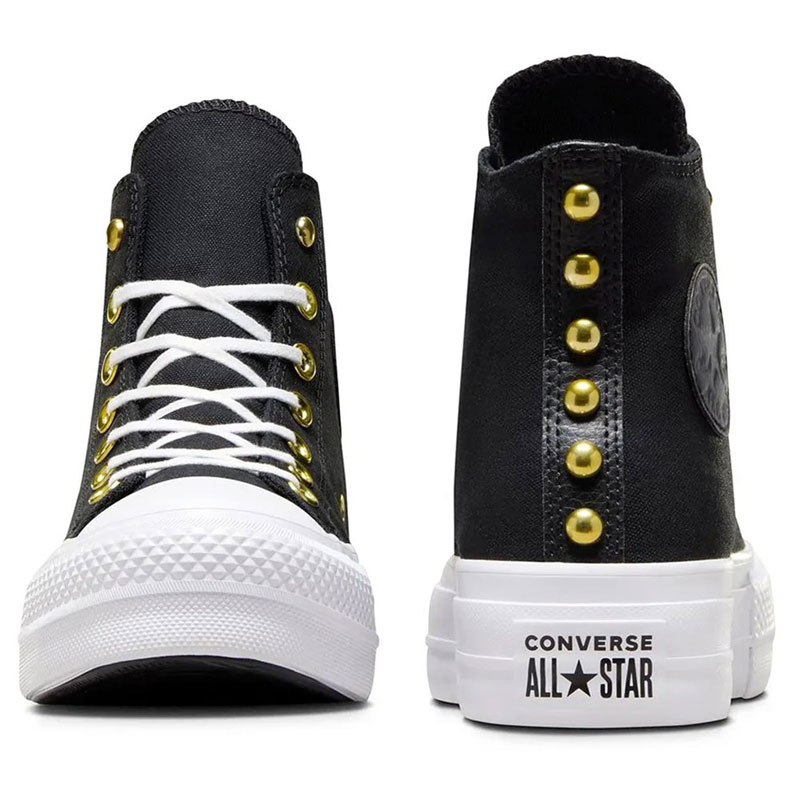 CONVERSE Chuck Taylor All Star Lift Platform Star Studded (A05453C)ΓΥΝΑΙΚΕΙΟ ΜΠΟΤΑΚΙ Black/White/Gold