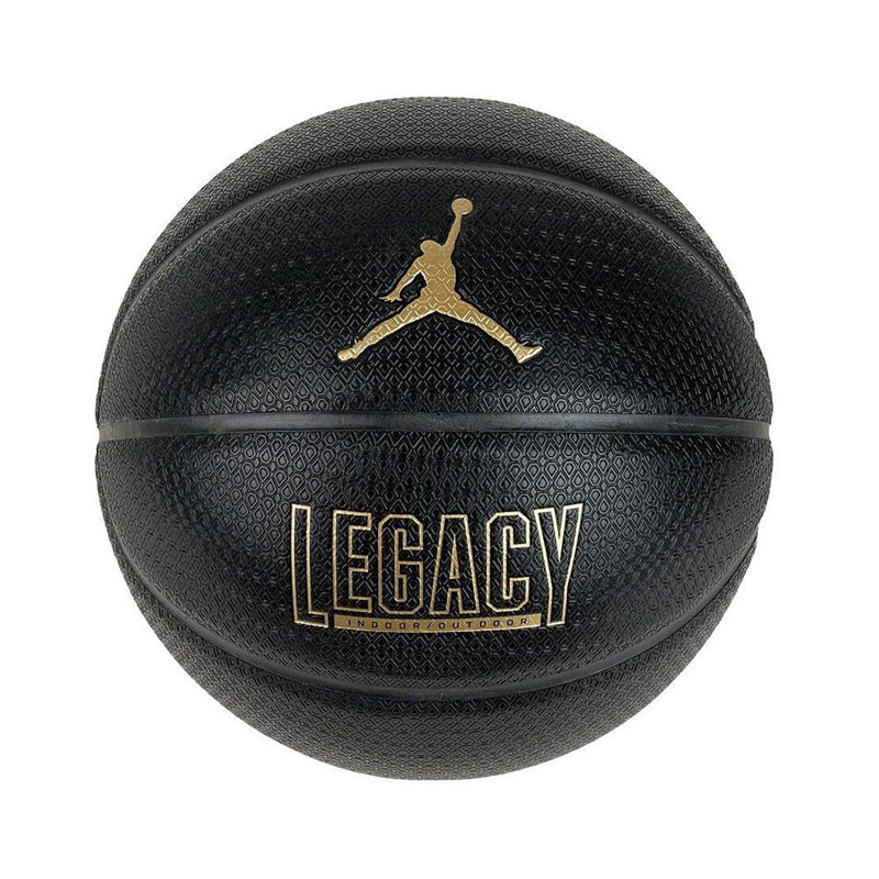 JORDAN LEGACY 2.0 8P DEFLATED (J.100.8253-051)Μπάλα Μπάσκετ Indoor/Outdoor BLACK/GOLD