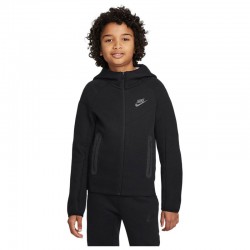 Nike Sportswear Tech Fleece Kids (FD3285-010)Παιδική Ζακέτα Φούτερ Fleece Μαύρη