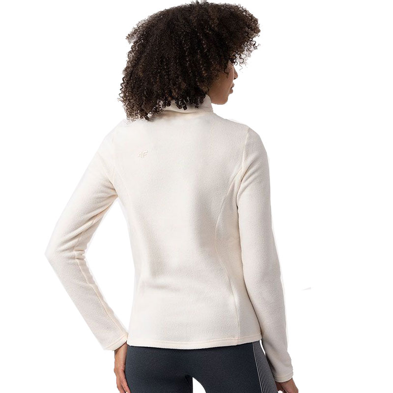 4F Γυναικεία μακρυμάνικη ισοθερμική μπλούζα Fleece (4FAW23UFLEF031-12S)Μπεζ