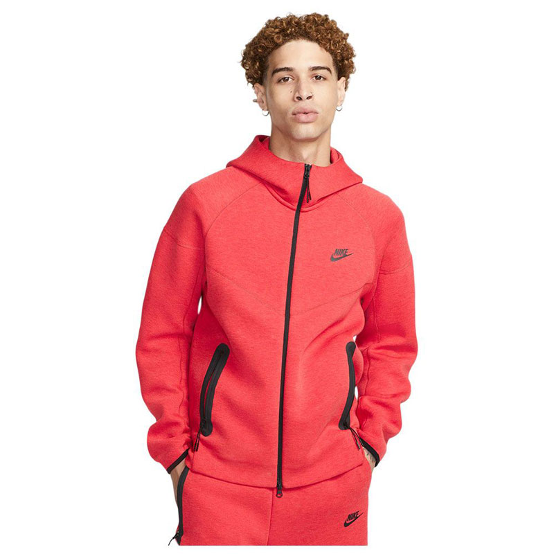 Nike Sportswear Tech Fleece Full Zip Hoodie (FB7921-672)ΑΝΔΡΙΚΗ ΖΑΚΕΤΑ Light University Red Heather/Μαύρο