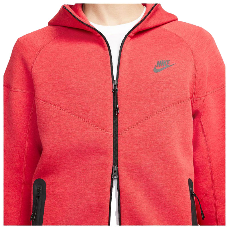 Nike Sportswear Tech Fleece Full Zip Hoodie (FB7921-672)ΑΝΔΡΙΚΗ ΖΑΚΕΤΑ Light University Red Heather/Μαύρο