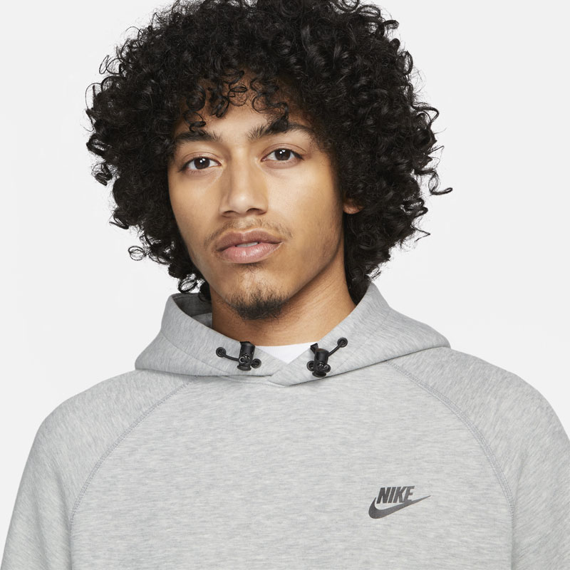 Nike Sportswear Tech Fleece (FB8016-063)Ανδρικό φούτερ με κουκούλα Dark Grey Heather/Μαύρο