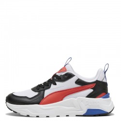PUMA Trinity Lite Sneakers Youth (391443-09)ΠΑΙΔΙΚΑ ΠΑΠΟΥΤΣΙΑ  White-Active Red-Black