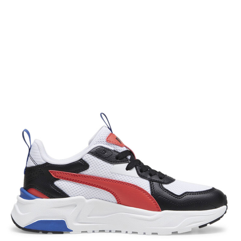 PUMA Trinity Lite Sneakers Youth (391443-09)ΠΑΙΔΙΚΑ ΠΑΠΟΥΤΣΙΑ  White-Active Red-Black