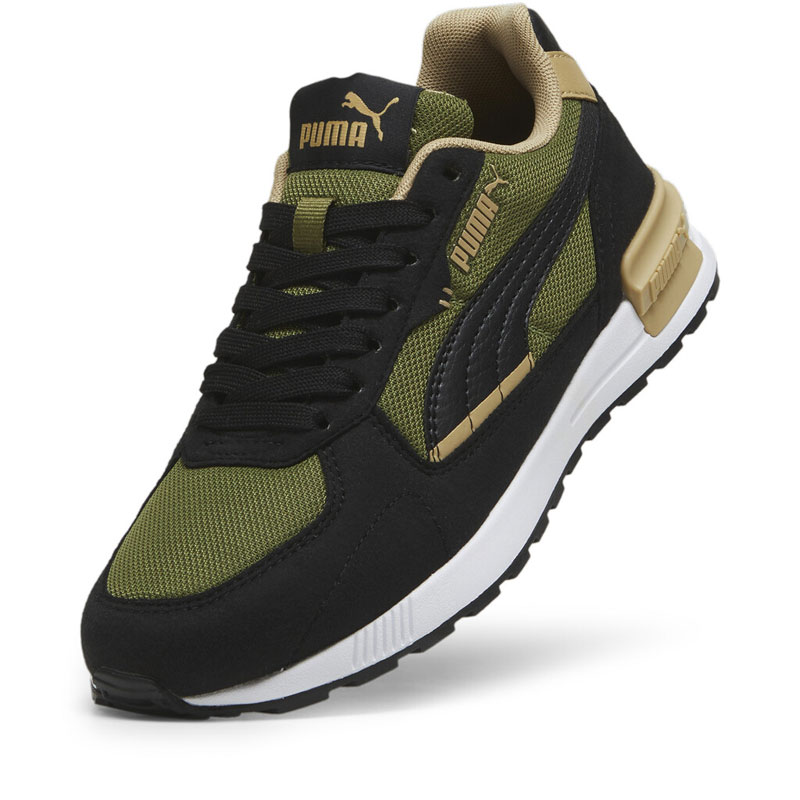 Puma Graviton JR (381987-31)ΠΑΙΔΙΚΑ ΠΑΠΟΥΤΣΙΑ Olive Green-White-Prairie Tan