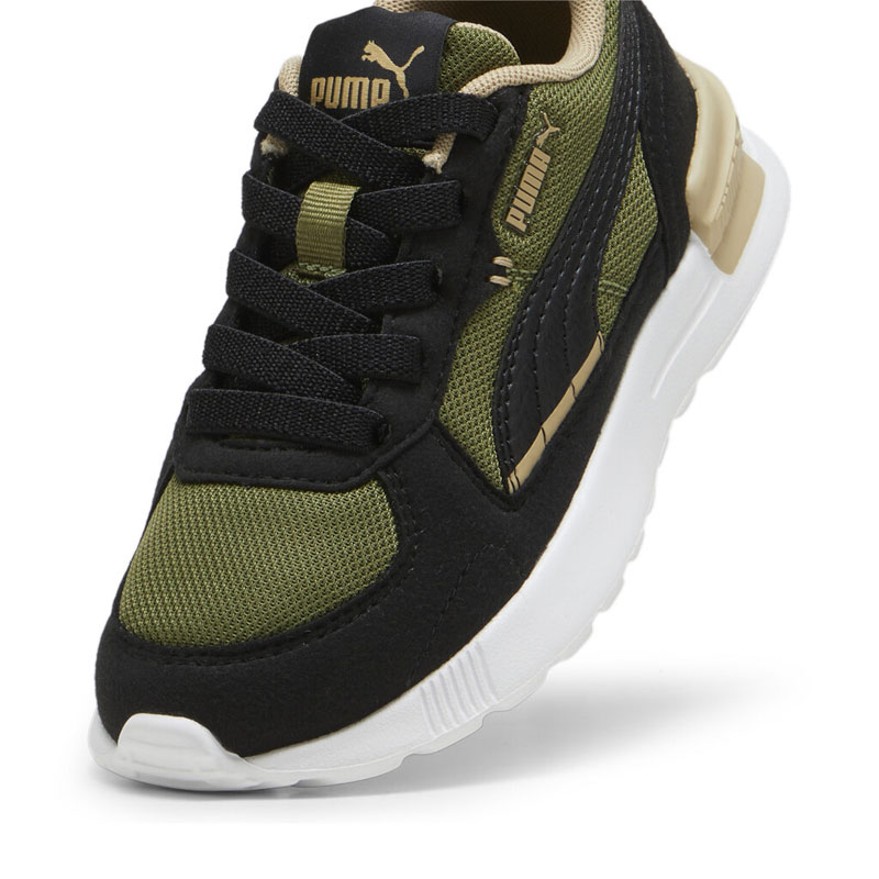 PUMA Graviton PS (381988-31)ΠΑΙΔΙΚΑ ΠΑΠΟΥΤΣΙΑ Olive Green-White-Prairie Tan