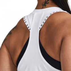 Under Armour Knockout Novelty (1379434-100)Γυναικεία Αθλητική Μπλούζα Αμάνικη ΛΕΥΚΗ