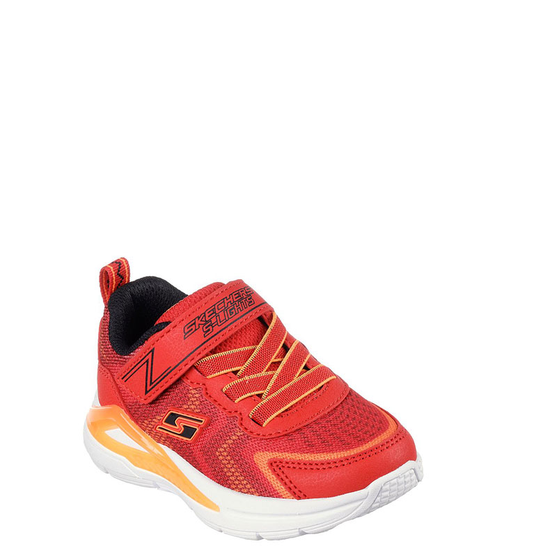 SKECHERS TRI-NAMICS S LIGHTS (401660N-RDOR)ΒΡΕΦΙΚΑ ΠΑΠΟΥΤΣΙΑ ΦΩΤΙΖΟΜΕΝΑ RED / ORANGE