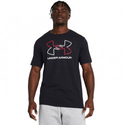 Under Armour Foundation Short Sleeve (1382915-001)ΑΝΔΡΙΚΟ T-SHIRT Black / Red / White