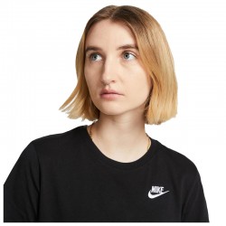 Nike Sportswear Club Essentials (DX7902-010)Γυναικείο Αθλητικό T-shirt Μαύρο