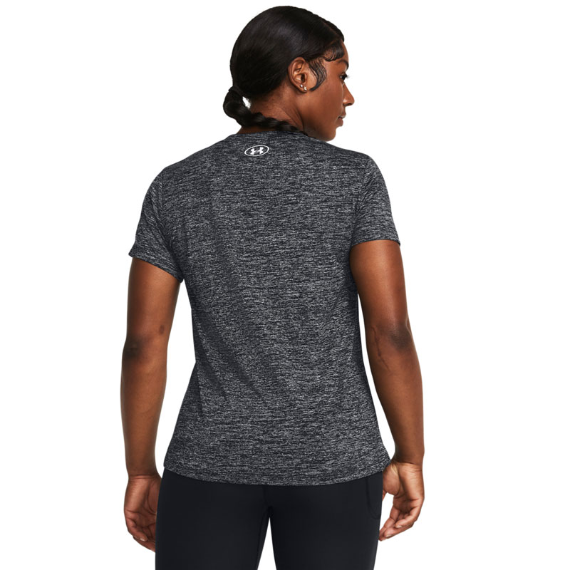 UNDER ARMOUR TECH TWIST SHORT-SLEEVED V-NECK TRAINING TOP (1384227-001)ΓΥΝΑΙΚΕΙΟ T-SHIRT Black/White