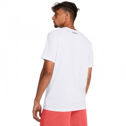 Under Armour Colorblock Wordmark Short Sleeve T-shirt (1382829-100)ΛΕΥΚΟ ΑΝΔΡΙΚΟ T-SHIRT