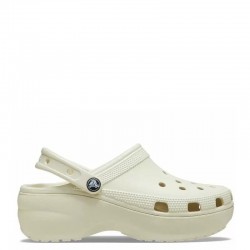 Crocs Classic Platform Clog (206750-2Y2)Ανατομικά Σαμπό Μπεζ