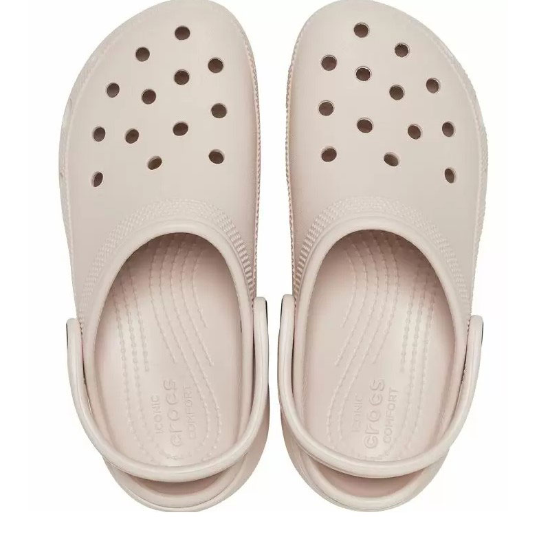Crocs Classic Platform Clog (206750-6UR)Ανατομικά Σαμπό ΡΟΖ QUARTZ
