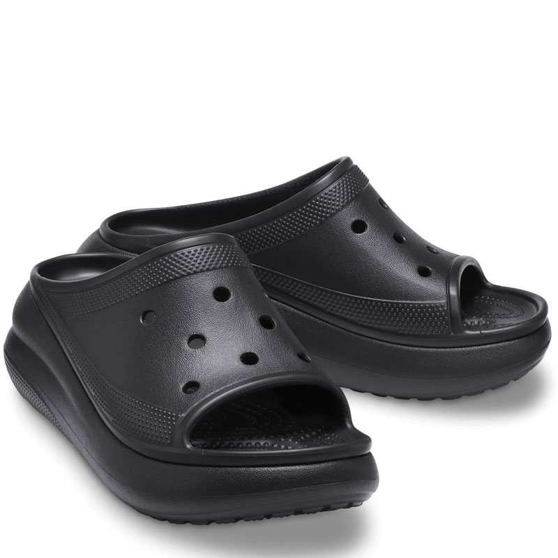 CROCS Classic Crush Slide (208731-001)ΓΥΝΑΙΚΕΙΟ ΑΝΑΤΟΜΙΚΟ ΣΑΜΠΟ ΜΑΥΡΟ