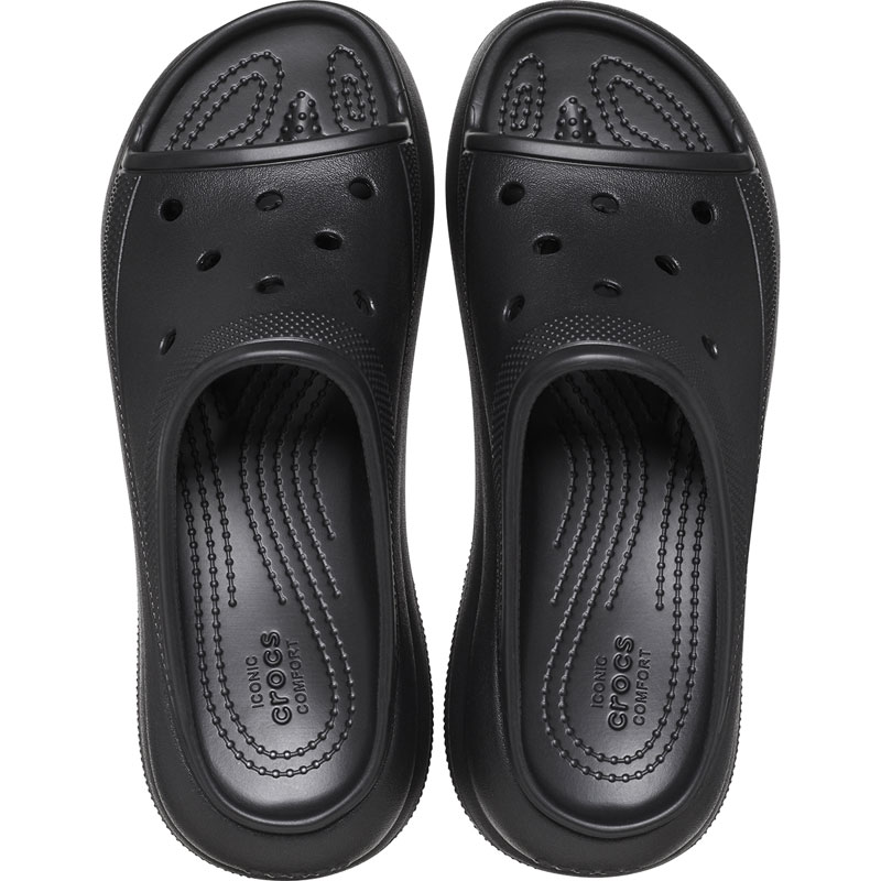 CROCS Classic Crush Slide (208731-001)ΓΥΝΑΙΚΕΙΟ ΑΝΑΤΟΜΙΚΟ ΣΑΜΠΟ ΜΑΥΡΟ